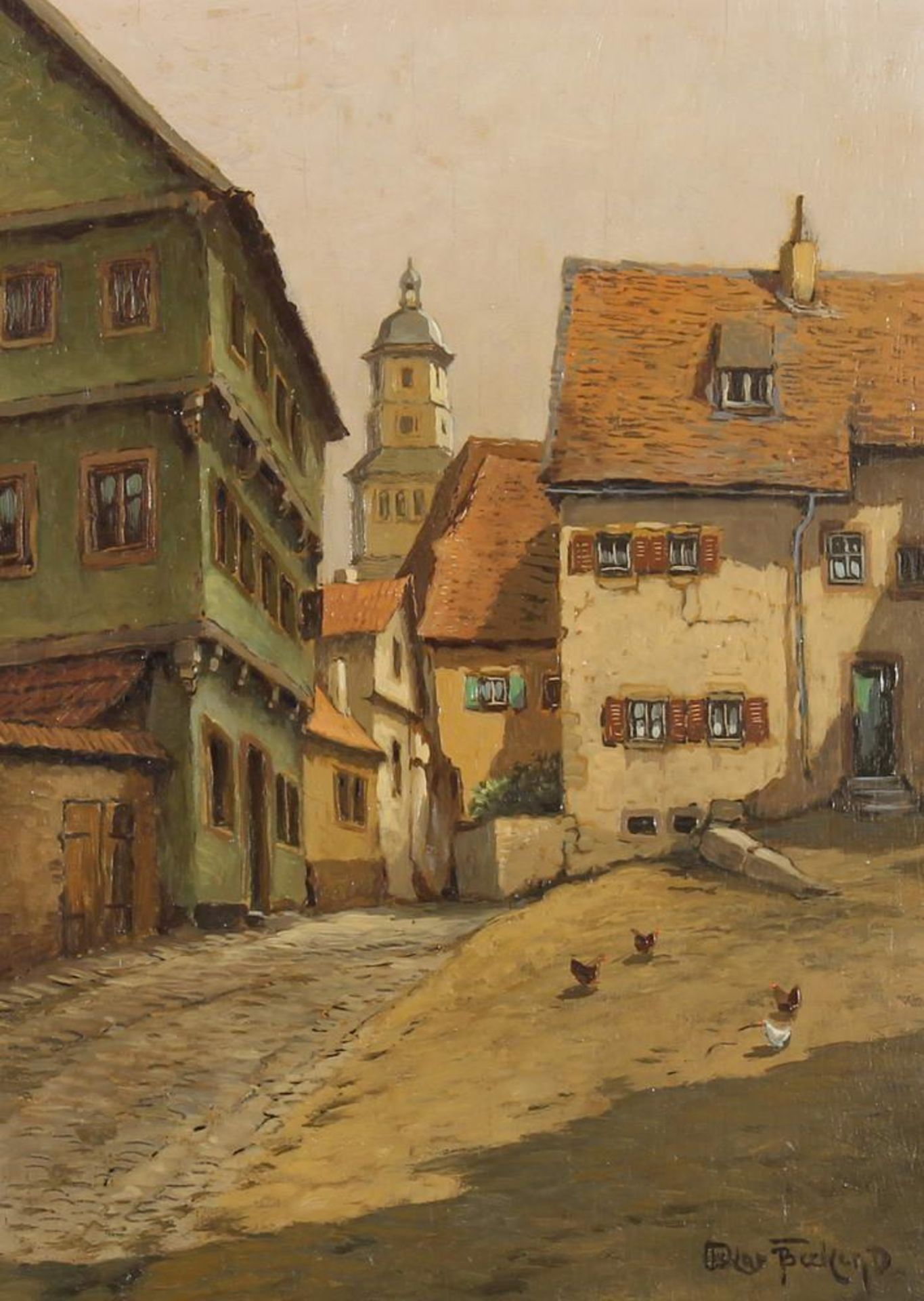 Reserve: 50 EUR        Becker, Oskar (1898 Sulzen - 1982 Angermund, deutscher Landschafts-, Genre-