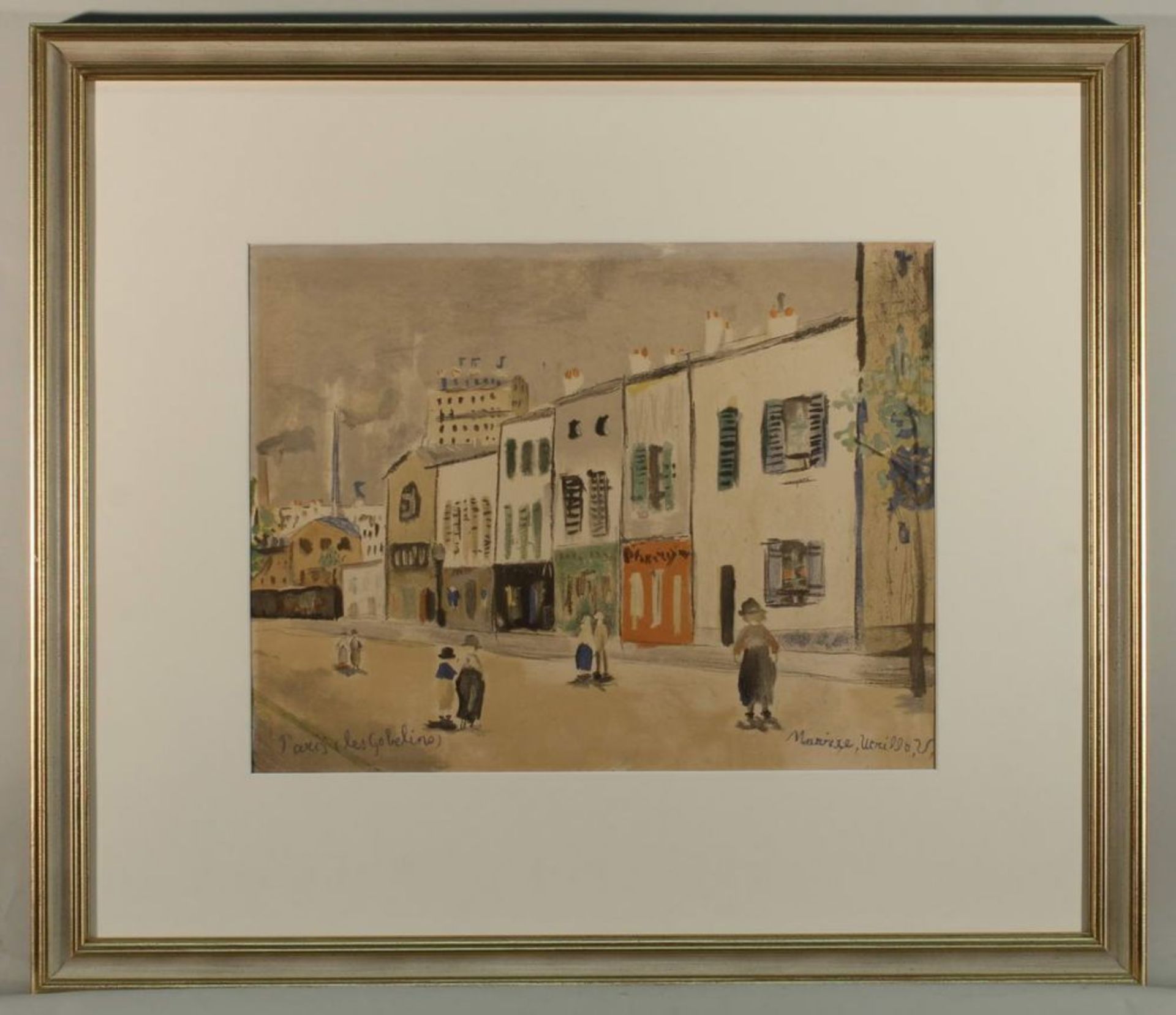 Reserve: 80 EUR        Utrillo, Maurice (1883 Paris - 1955 Dax), Farblithografie, "Paris, les - Image 3 of 6