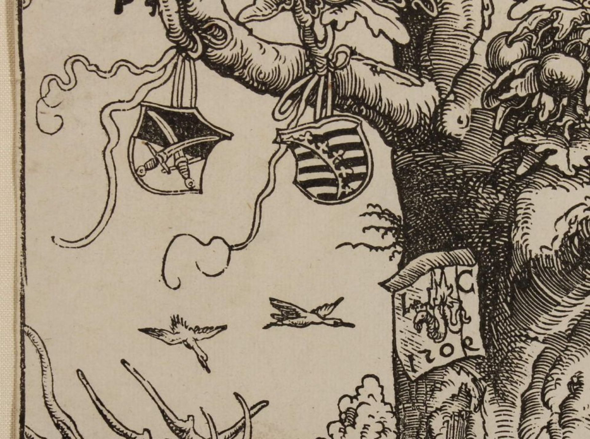 Reserve: 1500 EUR        Cranach, Lucas d. Ä. (1472 - 1553), Holzschnitt, "Adam und Eva im - Image 11 of 14