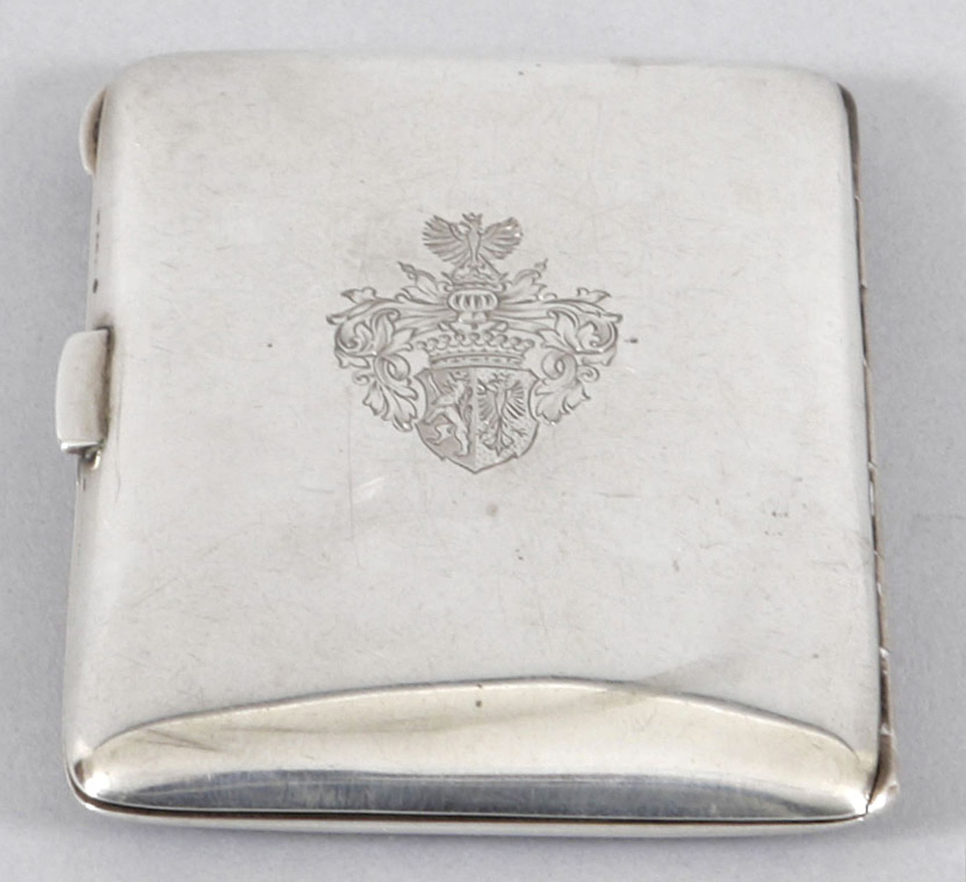 Kl. Etui 900er Silber/Email, Deutschland/Österreich, um 1900/Anf.20.Jh. Scharniertes Etui in - Bild 3 aus 5