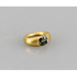 Roman ring Yellow gold with intaglio, 22 x 19 mm, weight 4.0 gr., Roman Empire probably 2nd century,