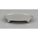 George III. salver Sterlingsilver, fully hallmarked with British standard mark (lion passant),