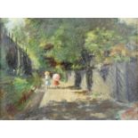 Kudrin, Iwan Iwanowitsch (Kostroma 1845 - 1913 St. Petersburg) Painting "Summer promenade", oil on