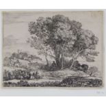 Gelleé, Claude, called La Lorrain (Chamagne/Lorraine ~1600 - 1682 Rome) Etching "Le Chevrier", plate