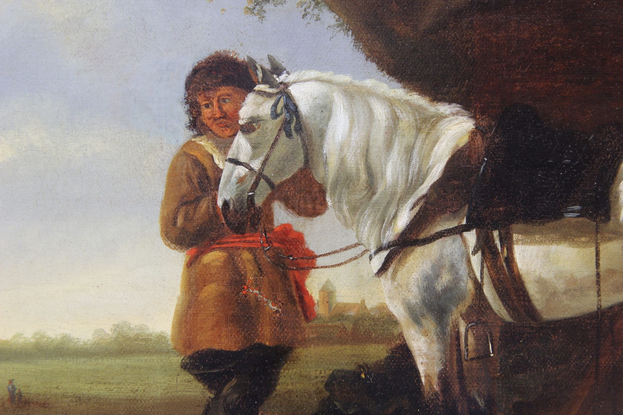 van Calraet, Abraham Pietersz (Dordrecht 1642-1722) attr.  Painting, oil on canvas, cavalry - Image 5 of 5