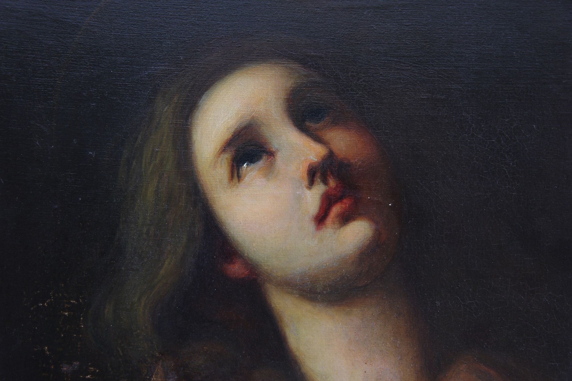 German painter of the 19th century Painting, oil on canvas, Saint Mary Magdalene after Guido Reni, - Image 3 of 6