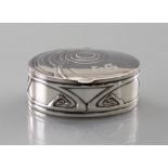 Art-Noveau box "Patriz Huber" Embossed 800 silver, fully hallmarked with German guarantee marks