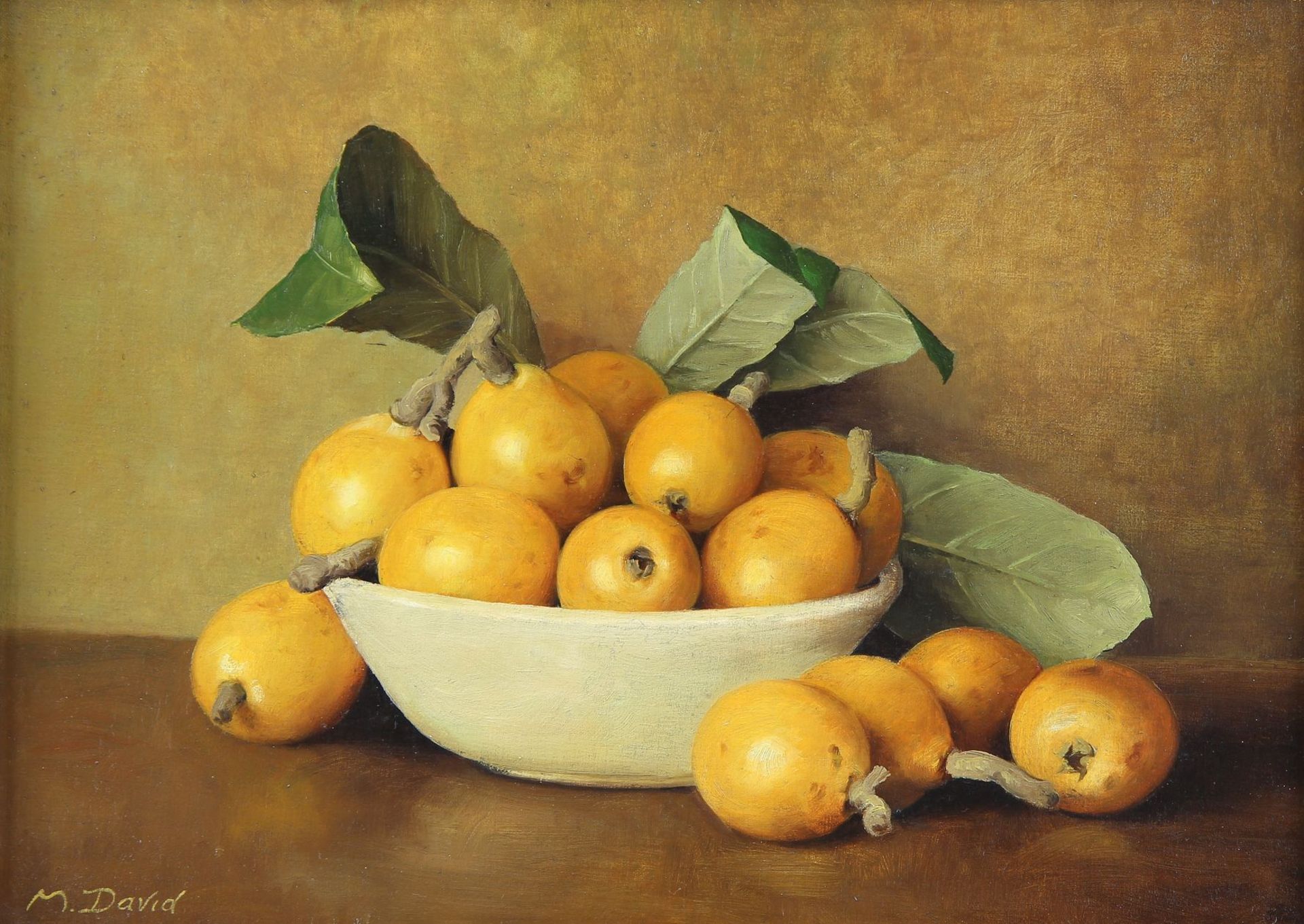 David, Maria (Italian painter of the 20th century Painting, oil on canvas on board, still life - Image 2 of 2