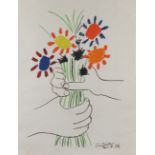 Picasso, Pablo Malaga (1881 - 1973 Mougins)  Lithograph "Le Bouquet" in colours on "Chiffon de la