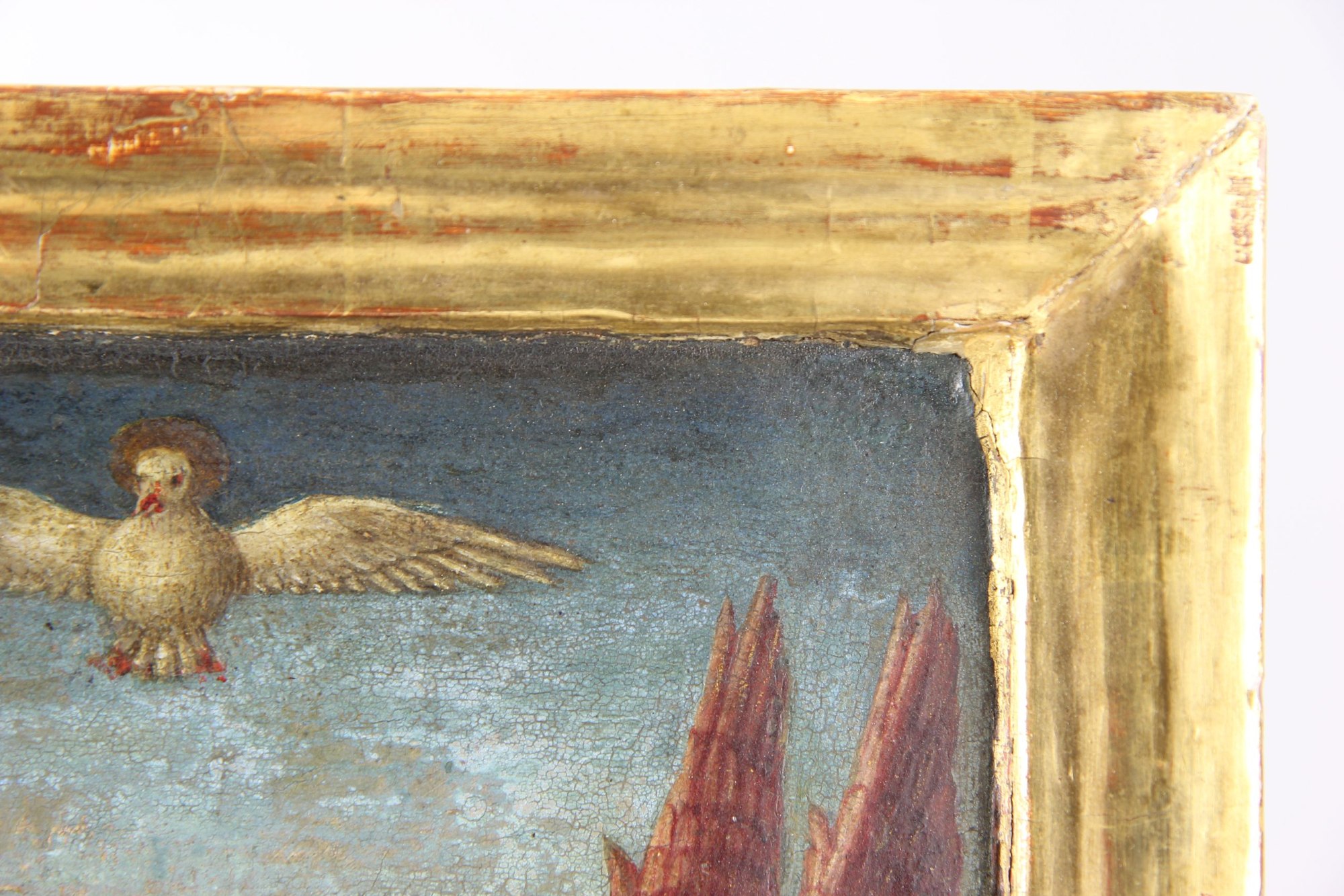 Italien painter of the 16th/17th century Painting, tempera and gold with chalk ground on thick - Image 6 of 9