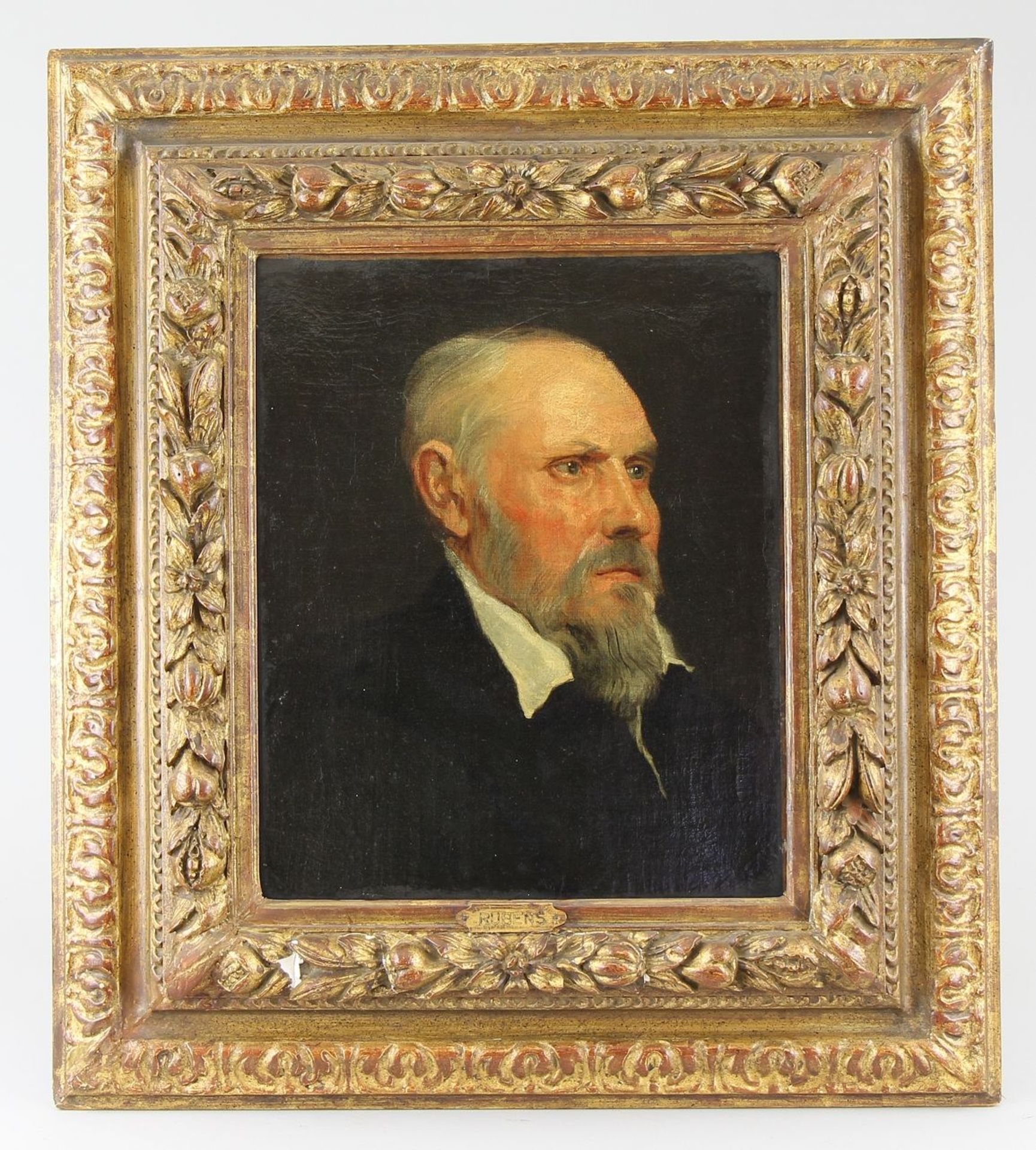 Dutch painter of the 18th/19th century Painting, oil on canvas, portrait of an elderly gentleman