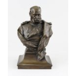 Krüger, Fr. (Deutscher Bildhauer, tätig ~1900) Brustbild "Wilhelm I. von Preussen", Bronze