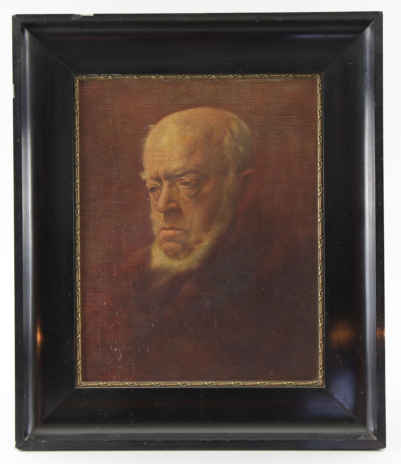 Deutscher Maler des 19./20. Jhd. Gemälde, Öl auf Leinwand, Portrait Adolf von Menzel (1815 - 1905)