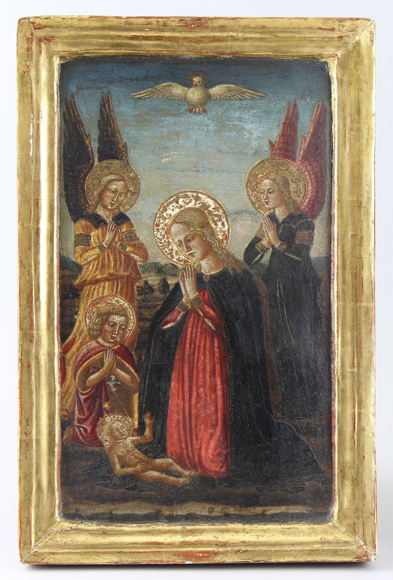 Italien painter of the 16th/17th century Painting, tempera and gold with chalk ground on thick