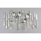 Cutlery "Tang" for six person All 833 silver, Danish guarantee marks and several master´s marks,