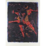 Marino Marini (Pistoia 1901 - 1980 Viareggio)  Lithograph in colours "Dancing couple", signed, sheet