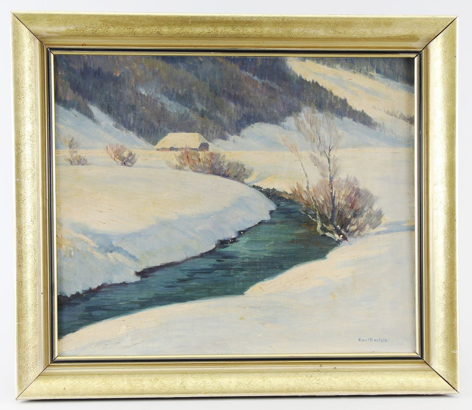 Bartels, Karl (Bielefeld 1867 - 1944 Hogscür bei Bernau) Gemälde, Öl auf Leinwand,