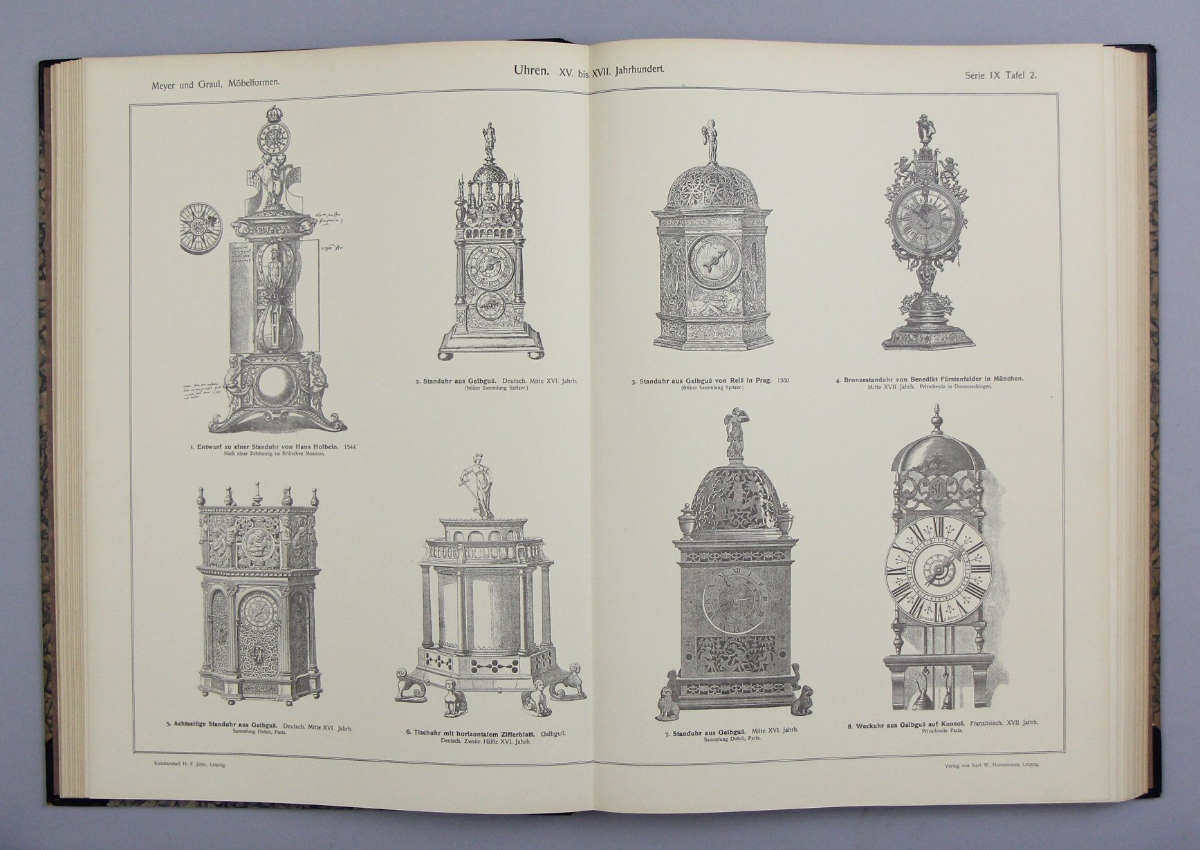 Alfred Gotthold Meyer und Richard Graul "Tafeln zur Geschichte der Möbelformen" Zwölf Lieferungen - Image 2 of 2