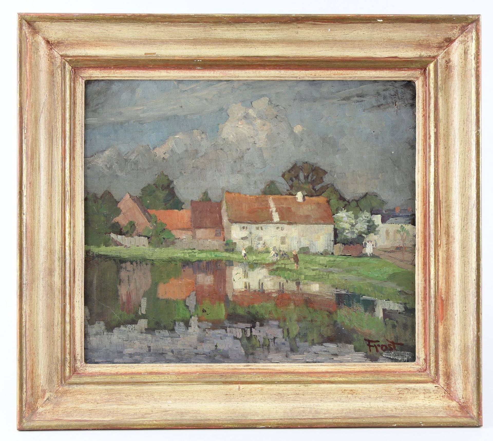 Frost, Martin (Berlin 1875 - 1928 Kampen auf Sylt) Gemälde, Öl auf Leinwand auf Karton, Sommertag in