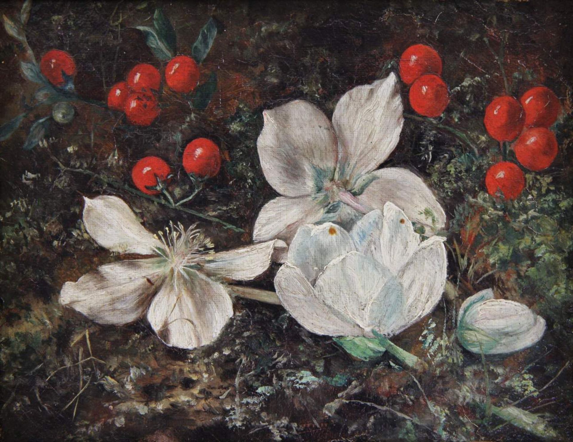 British 19th century painter Painting, oil on canvas, still life with flowers, not signed, 15.5 x - Image 3 of 3