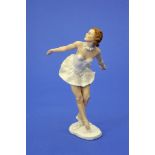 Figur,Tänzerin, Porzellan, Rosenthal, Entwurf Marianne Simson (1920 - 1992), Höhe 34 cm, 510/140/