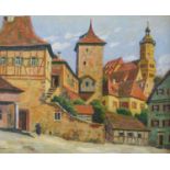 Waldemar Sewohl (1887 Wismar - 1967 Berlin)Rothenburg ob der Tauber, Öl auf Leinwand, 51 cm x 62 cm,