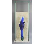 Edward Leibovitz (1946 Rumänien)Stiefel, Glasskulptur, blaues, grünes und weißes Glas in Form