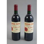 2 Flaschen Château-Figeac 1990St. Emilion, Grand Cru Classé, 75 cl, Füllstand: Into