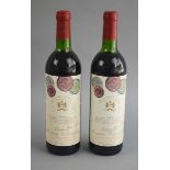 2 Flaschen Château Mouton Rothschild 1978Pauillac, Grand Cru Classé, je 75 cl, Füllstand: Top