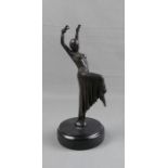 LUIS (Bildhauer des 20./21. Jh.), Skulptur: "Odaliske / Tänzerin", Bronze auf profiliertem