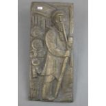 KRAUTWALD, JOSEPH (1914-2003), Relief: "Kiepenkerl - Händler mit Korb (Kiepe)", gearbeitet als