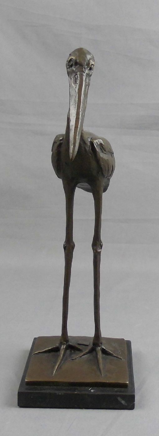BUGATTI, REMBRANDT ANNIBALE (1884 Mailand - 1916 Paris), Skulptur: "Stehender Storch", Bronze auf - Image 2 of 5