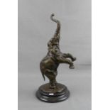 BUGATTI, REMBRANDT ANNIBALE (1884 Mailand - 1916 Paris), Skulptur: "Aufsteigender Elefant", Bronze