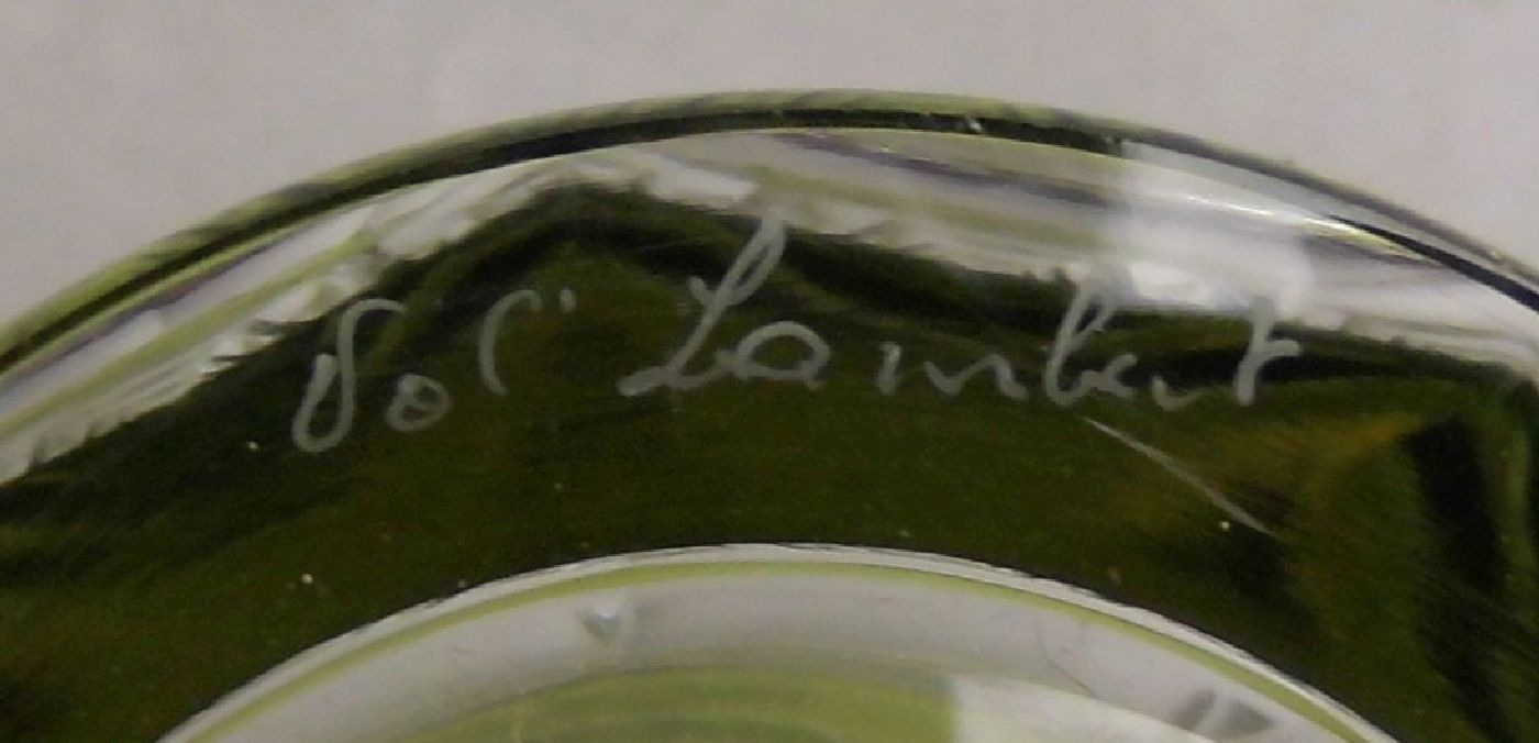 PRÄCHTIGE GLASSERIE / TRINKGLASGARNITUR, Manufaktur Val St. Lambert / Belgien, teilweise unter dem - Image 6 of 6