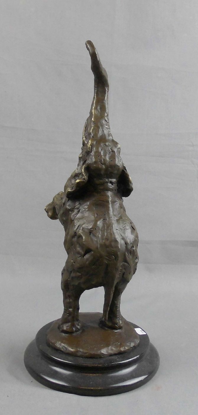 BUGATTI, REMBRANDT ANNIBALE (1884 Mailand - 1916 Paris), Skulptur: "Aufsteigender Elefant", Bronze - Image 4 of 5