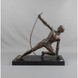 DE RONCOURT, JEAN (französischer Bildhauer des Art déco, 19./20. Jh.), Skulptur "Athlet /