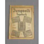 AUTOGRAPH: "Jungvolk Tagebuch", "Drittes Reich", Vordruck mit Gedenktagen, dem "Einmaleins" und