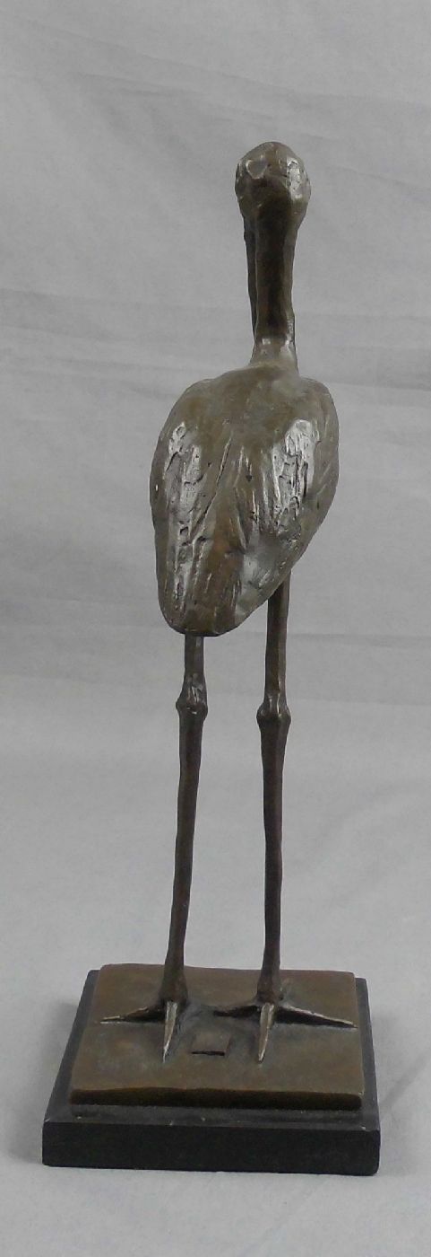 BUGATTI, REMBRANDT ANNIBALE (1884 Mailand - 1916 Paris), Skulptur: "Stehender Storch", Bronze auf - Image 4 of 5