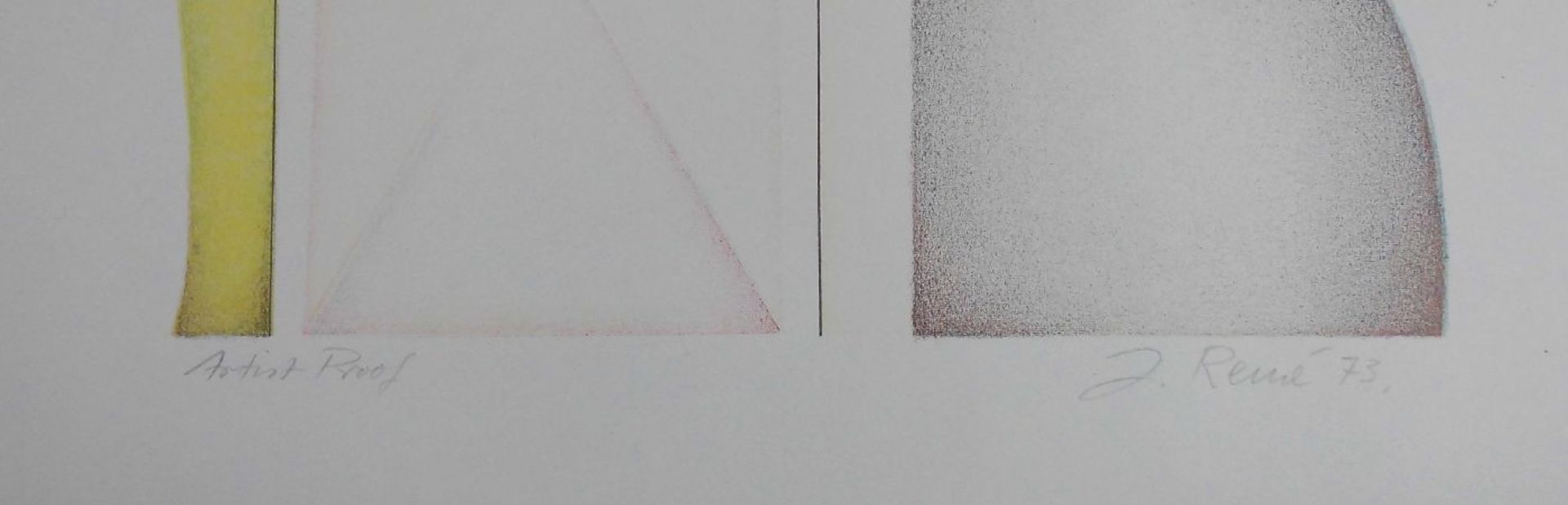 REMÉ, JÖRG (geb. 1941 in Danzig), Farblithographie auf Bütten: "Komposition mit Figur", u. r. mit - Image 3 of 4