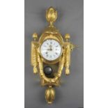 EXQUISITE LOUIS XVI - CARTEL - UHR, Frankreich, Ende 18. Jh.; vergoldetes Bronzegehäuse in