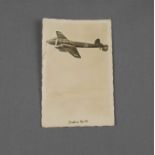 FELDPOSTKARTE vom Flugplatz Kaufbeuren, dargestellt: Messerschmidt BF 110, H 14. x 9 cm (gelaufen,