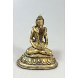 Yab-Yum, Bronze vergoldet, Tibet/China, 20. Jh., Samantabhadra mit seiner Gefährtin Samantabhadri