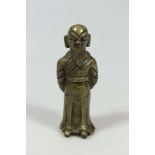 Stehender Gelehrter, Bronze, Tibet/China, 19.Jh. H.: 9;5 cm. Start Price: €110
