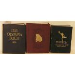 Sport. Posten von drei Büchern. Dabei Dörr, Wilhelm (u.a.): "Das Olympia-Buch", München1927.