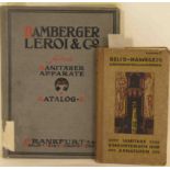 Posten von zwei Büchern. Dabei Bamberger, Leroi & Co. (Hg.): "Katalog E. SanitärerApparate".