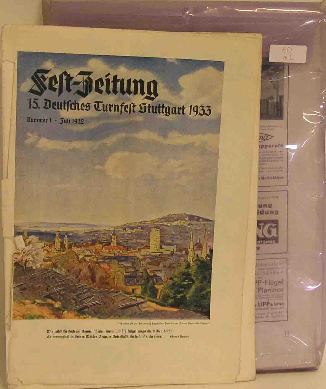 Fest-Zeitung. 15. Deutsches Turnfest Stuttgart 1933. 11 Hefte.