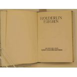 Bremer Presse - Hölderlin, Fr. Elegien. Hrsg. v. Fr. Seebaß, München 1922. Titel und 19Initialen