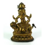 Reserve: 450 EUR        GYA-BYIN (Tibet/China, 18./19.Jh.) einer der "Fünf Herrscher der GYALPO-
