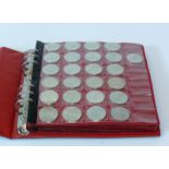 Reserve: 300 EUR        Münzmappe 25x 10 Mark, 130x 5 Mark, 57x 2 Mark, 3x 1 Mark, 26x 50 Pfennig