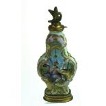 A rare Bilston rainbow group Repoussé Scent Flask c1770, 8cm x 4cm. 
PLEASE CLICK HERE TO VIEW